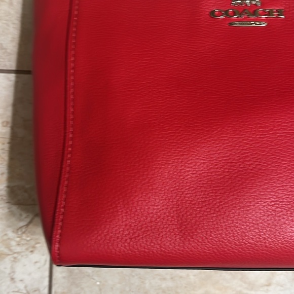 Coach Red Handbag. Used twice. In great condition. - Picture 2 of 11